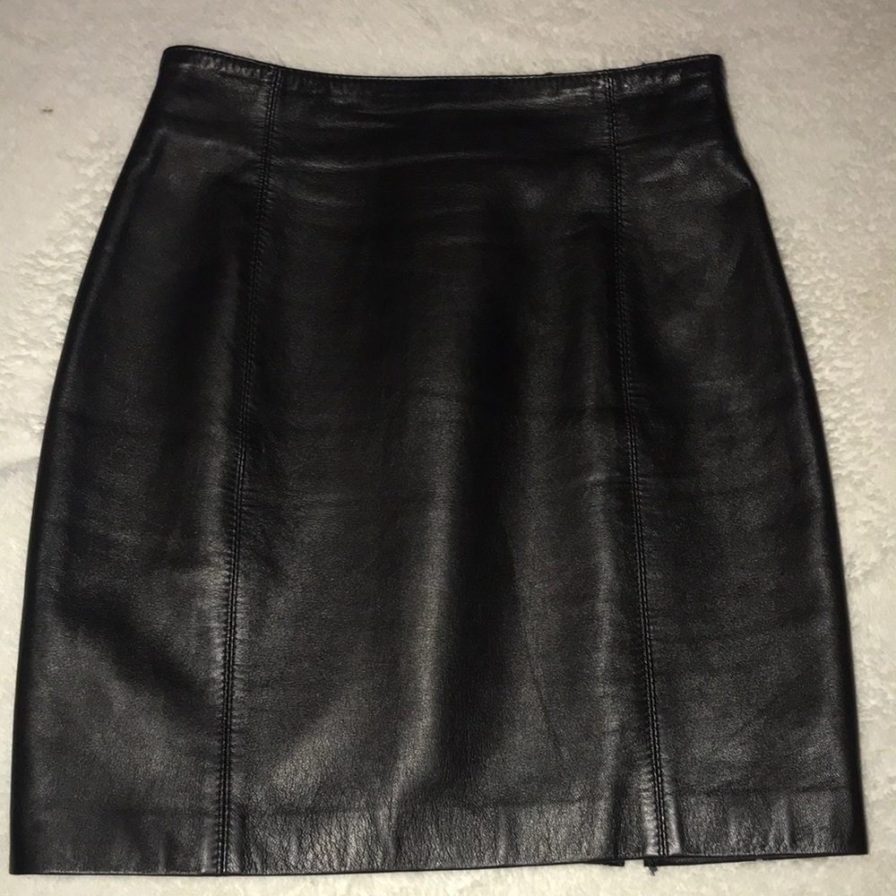 Mayorano Design size small Lined leather skirt